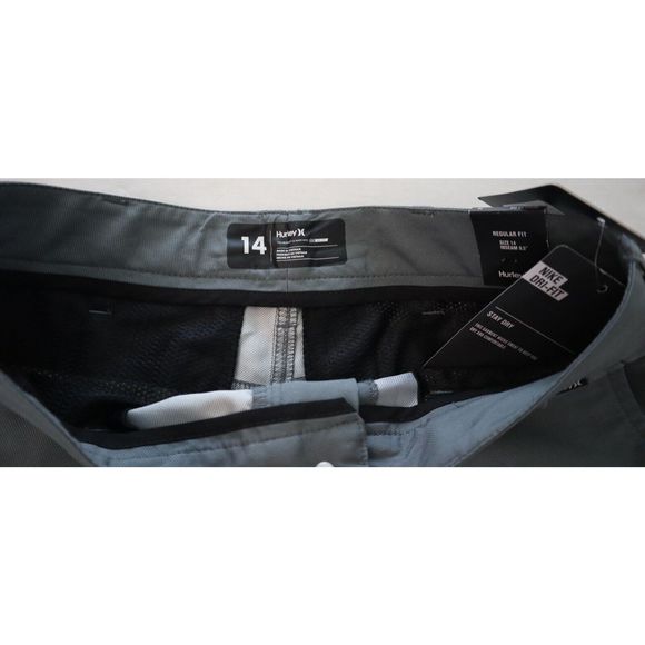 Hurley 981307-K26 Boy's Sz 14 Cool Gray Dri-FIT Chino Shorts - Picture 3 of 7